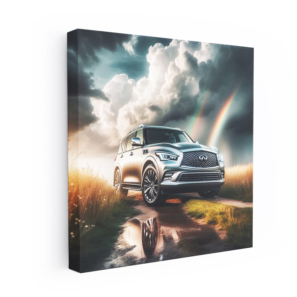 Infiniti QX80 in Overcast Skies - Luxurious and Bold SUV