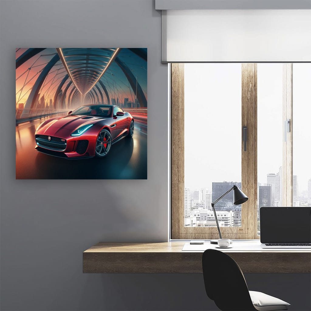 Jaguar F-Type Bridge View - Sleek Performance Icon