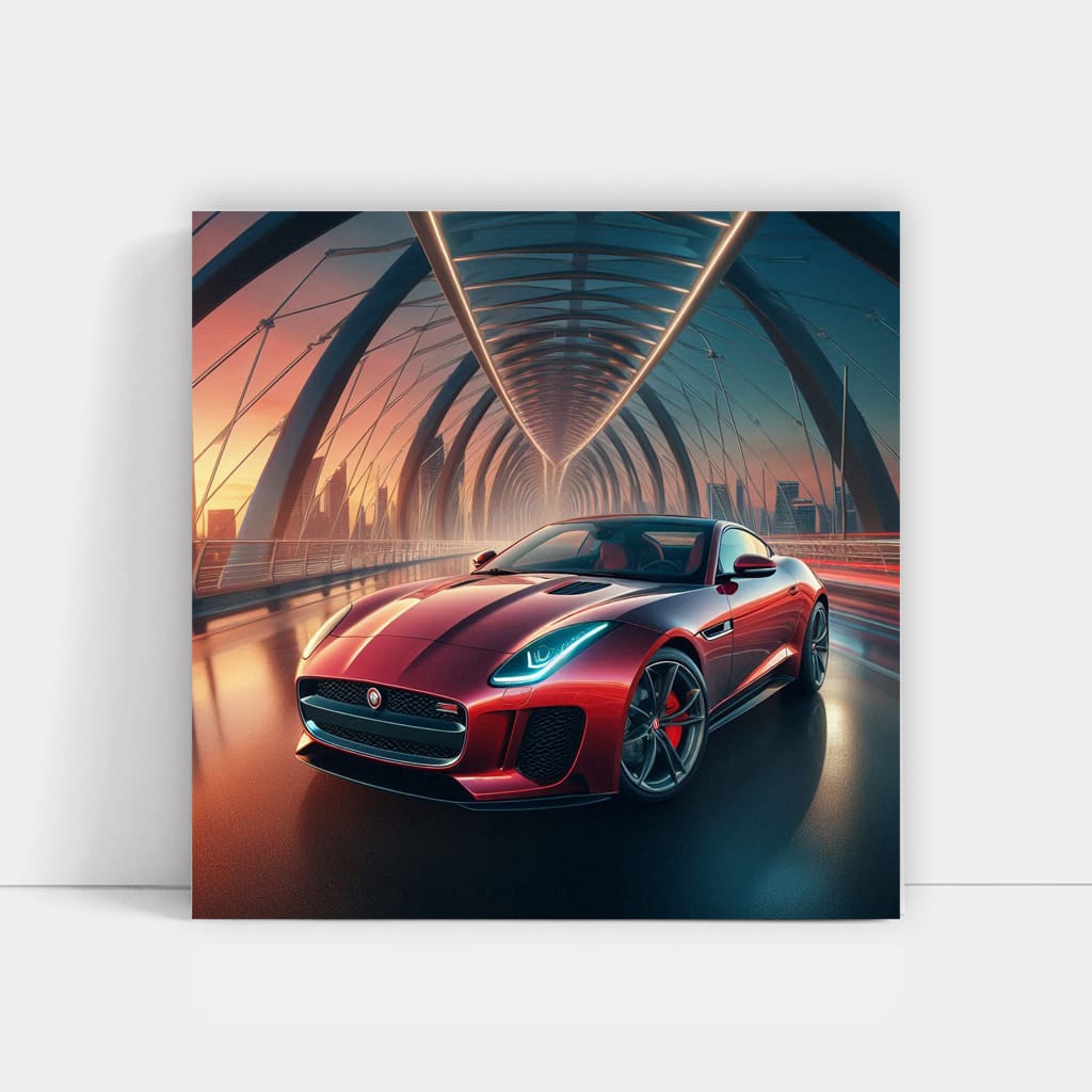 Jaguar F-Type Bridge View - Sleek Performance Icon