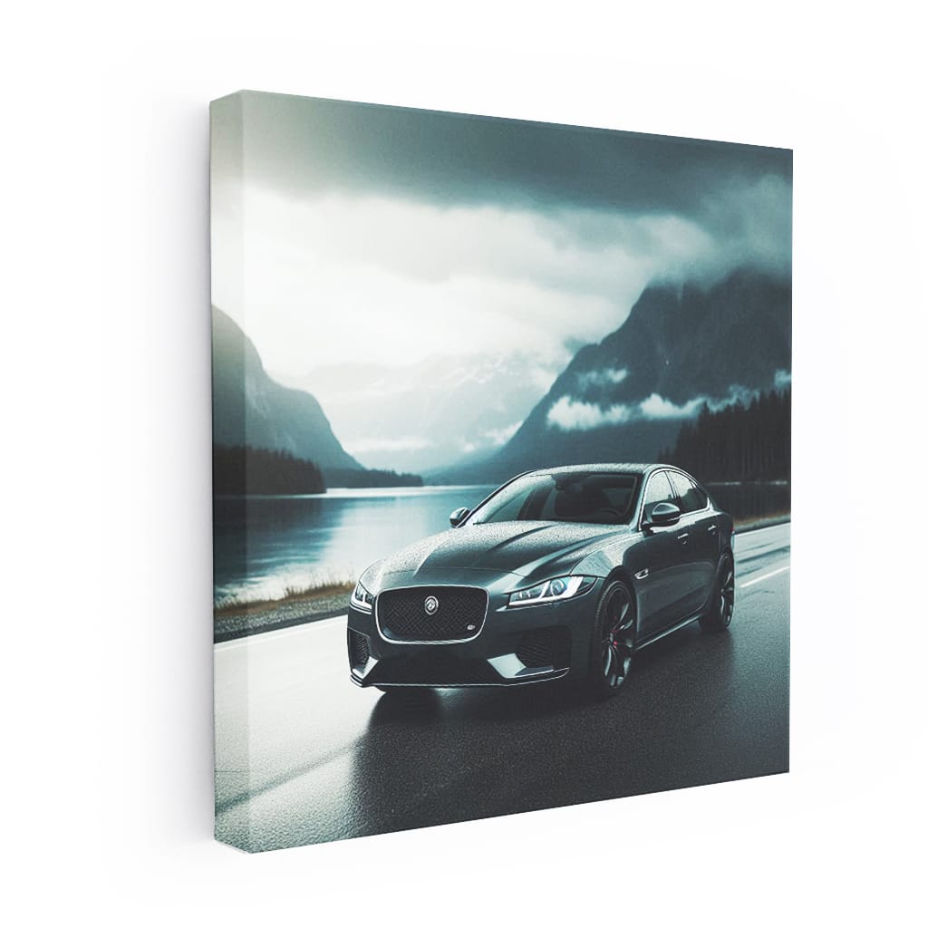 Jaguar XF in Cloudy Weather - Elegance and Performance