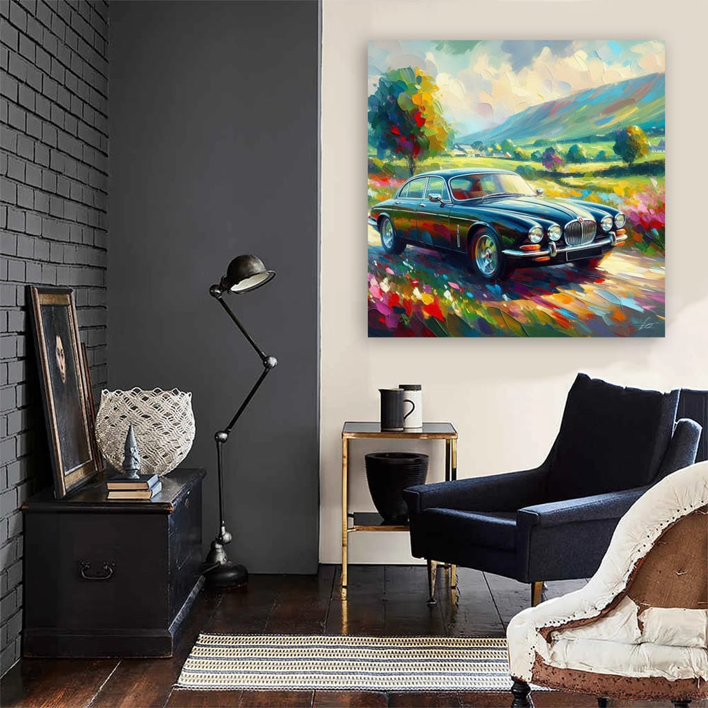 Jaguar XJ in Impressionism - Elegance Meets Artistry