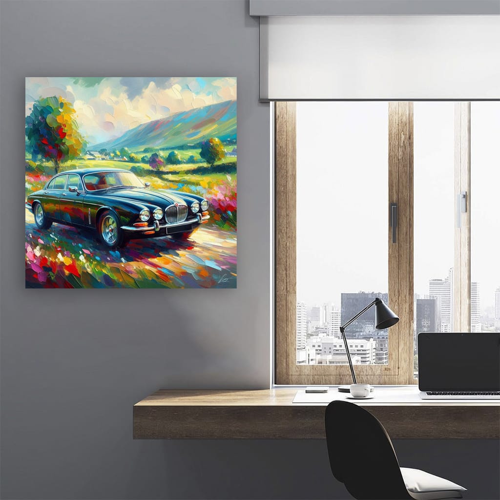 Jaguar XJ in Impressionism - Elegance Meets Artistry
