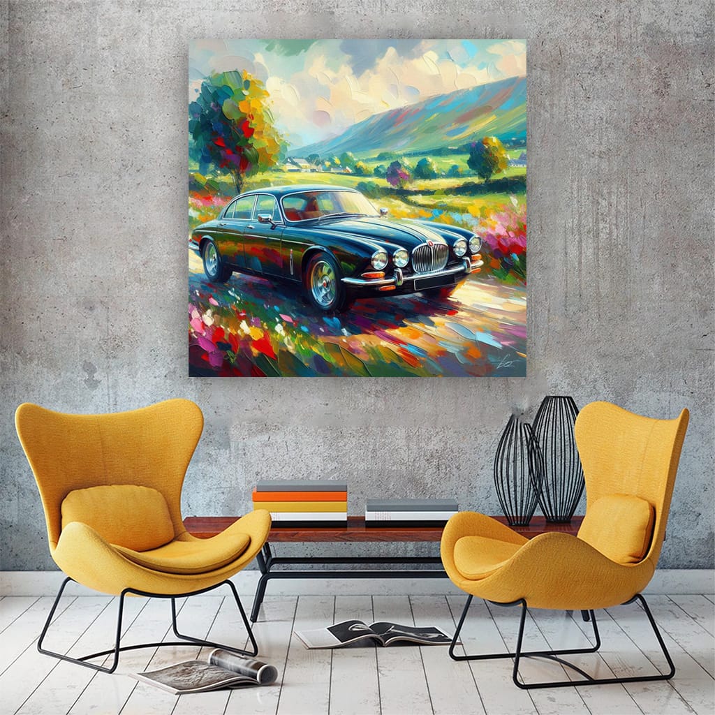 Jaguar XJ in Impressionism - Elegance Meets Artistry