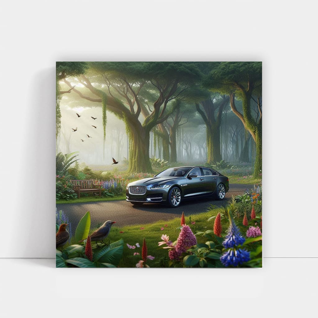 Jaguar XJ in National Park - Elegance Meets Power