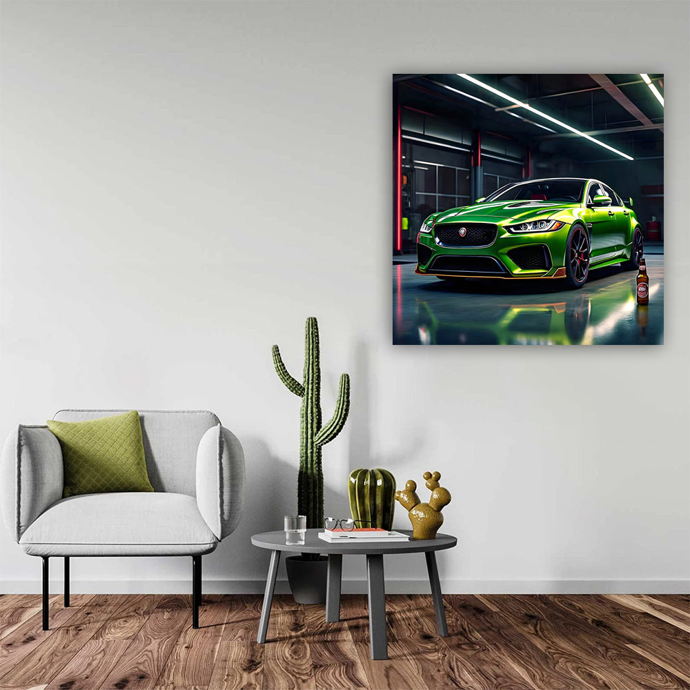 Green Jaguar XE SV Project 8 with Beer - Ultimate Performance