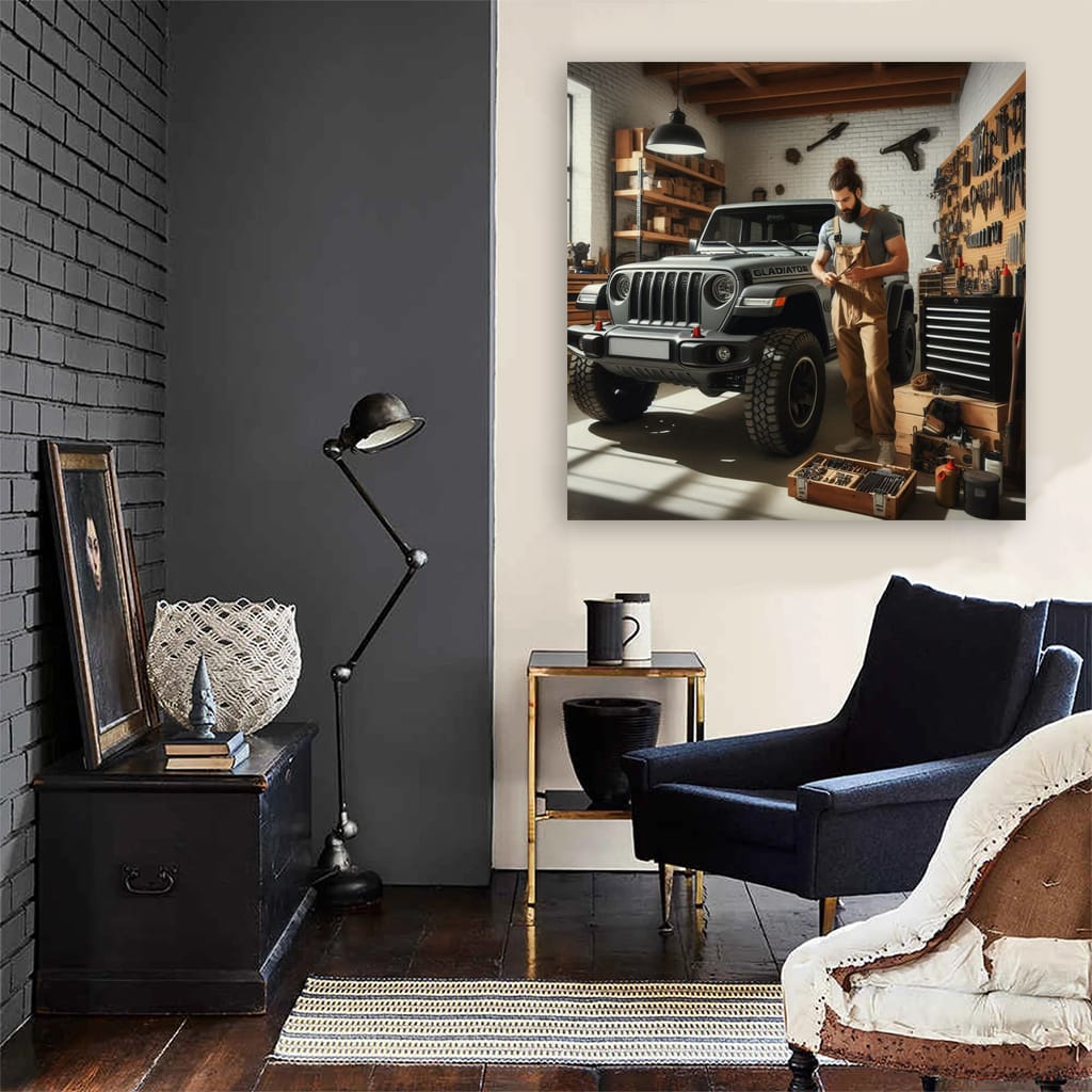 Jeep Gladiator in Garage - Ready for Adventure and Off-Roading