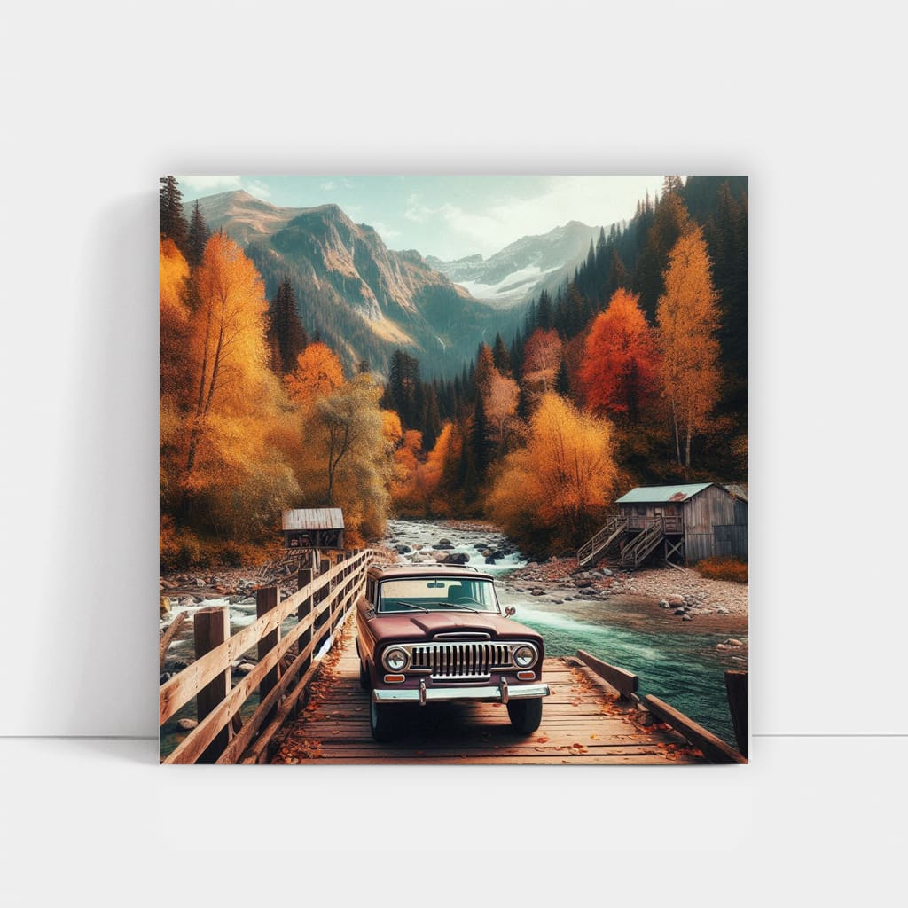Jeep Wagoneer Bridge Adventure - Classic Off-Road Elegance