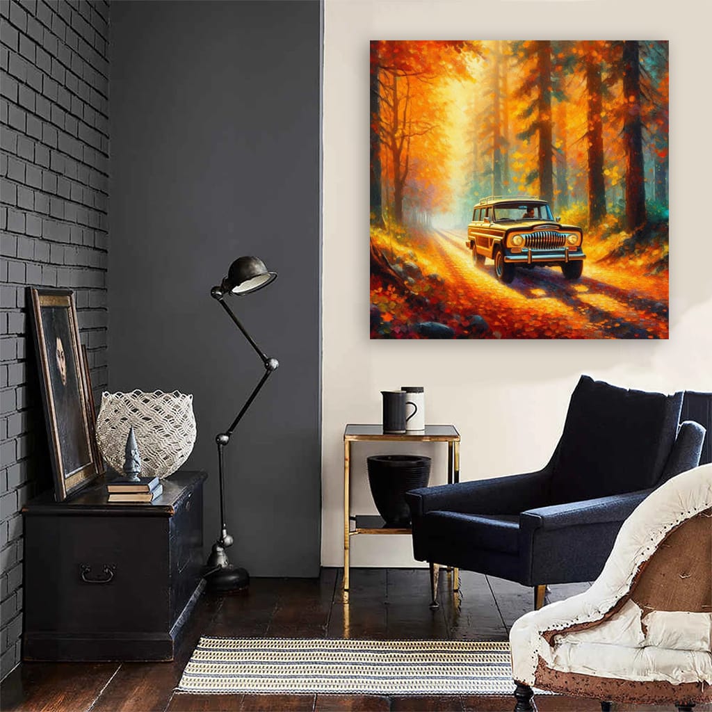 Jeep Wagoneer, Impressionist Style - Rugged Elegance