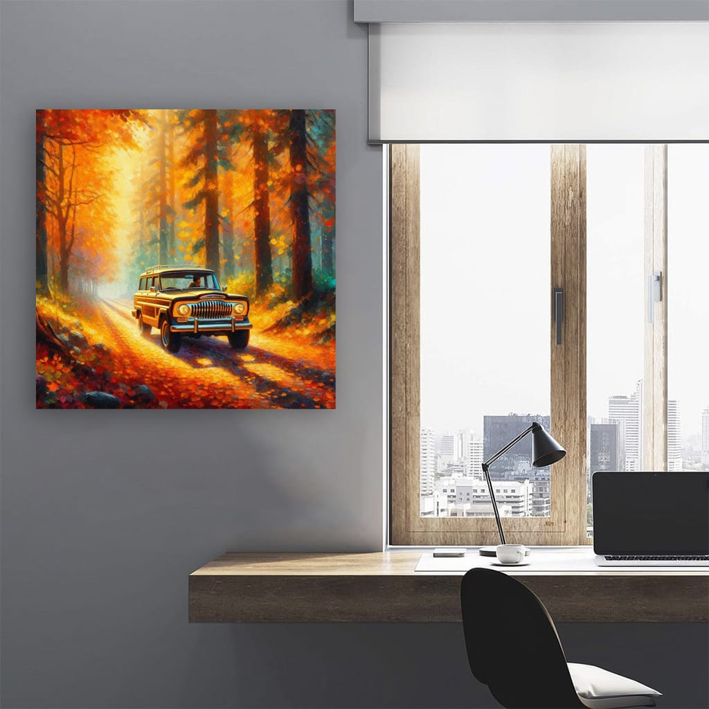 Jeep Wagoneer, Impressionist Style - Rugged Elegance