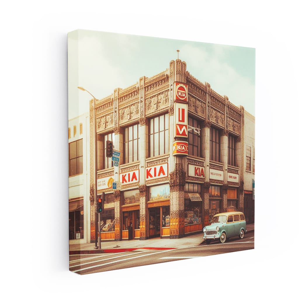Vintage Kia in Los Angeles Retro Style - Classic Charm