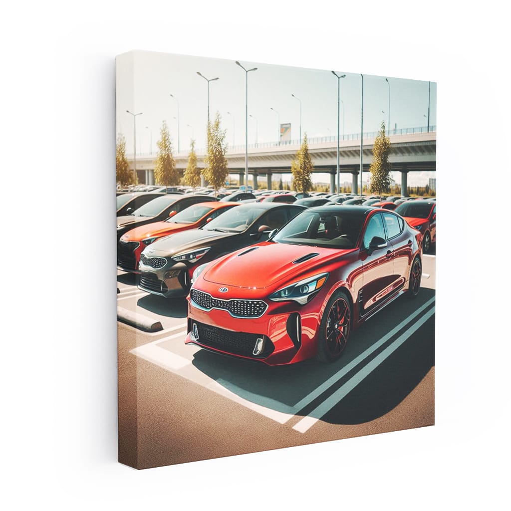 Kia Stinger in Parking - Sleek and Powerful