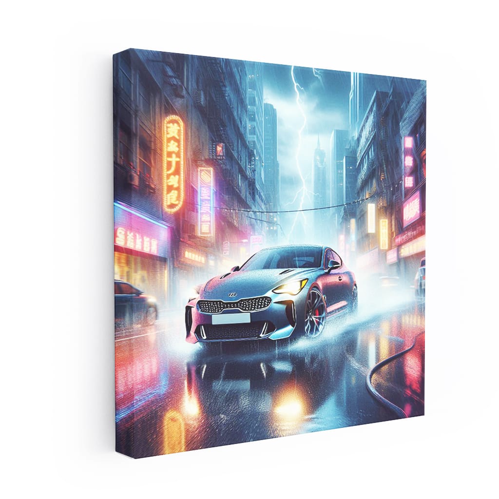 Kia Stinger in Thunderstorm - Power and Elegance Unleashed
