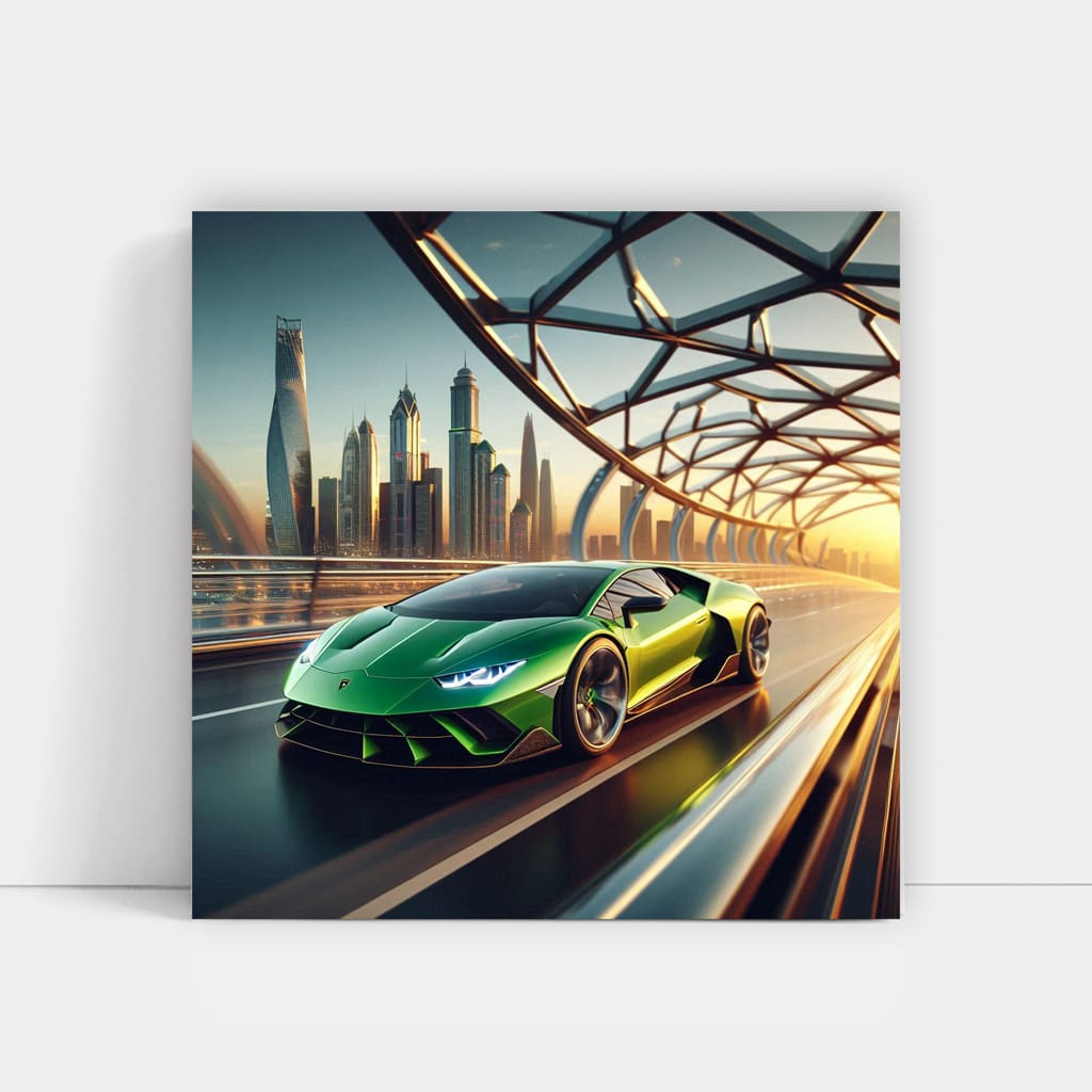 Stunning Lamborghini Sian on Bridge - Power and Elegance