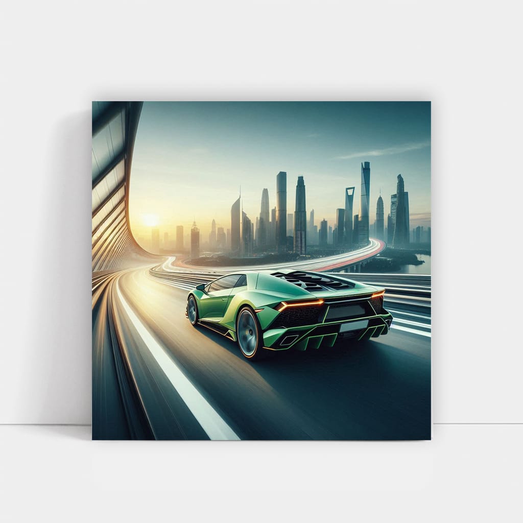Lamborghini Sian on Bridge - Futuristic Power and Elegance