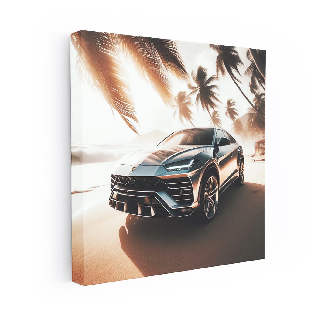Lamborghini Urus on Sandy Beach: Power Meets Luxury
