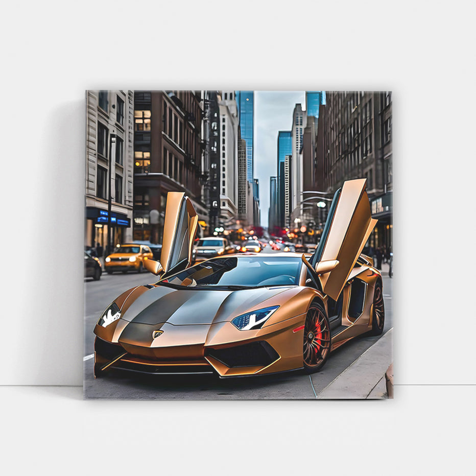 Brown Lamborghini Aventador in Chicago - Elegance Meets Power