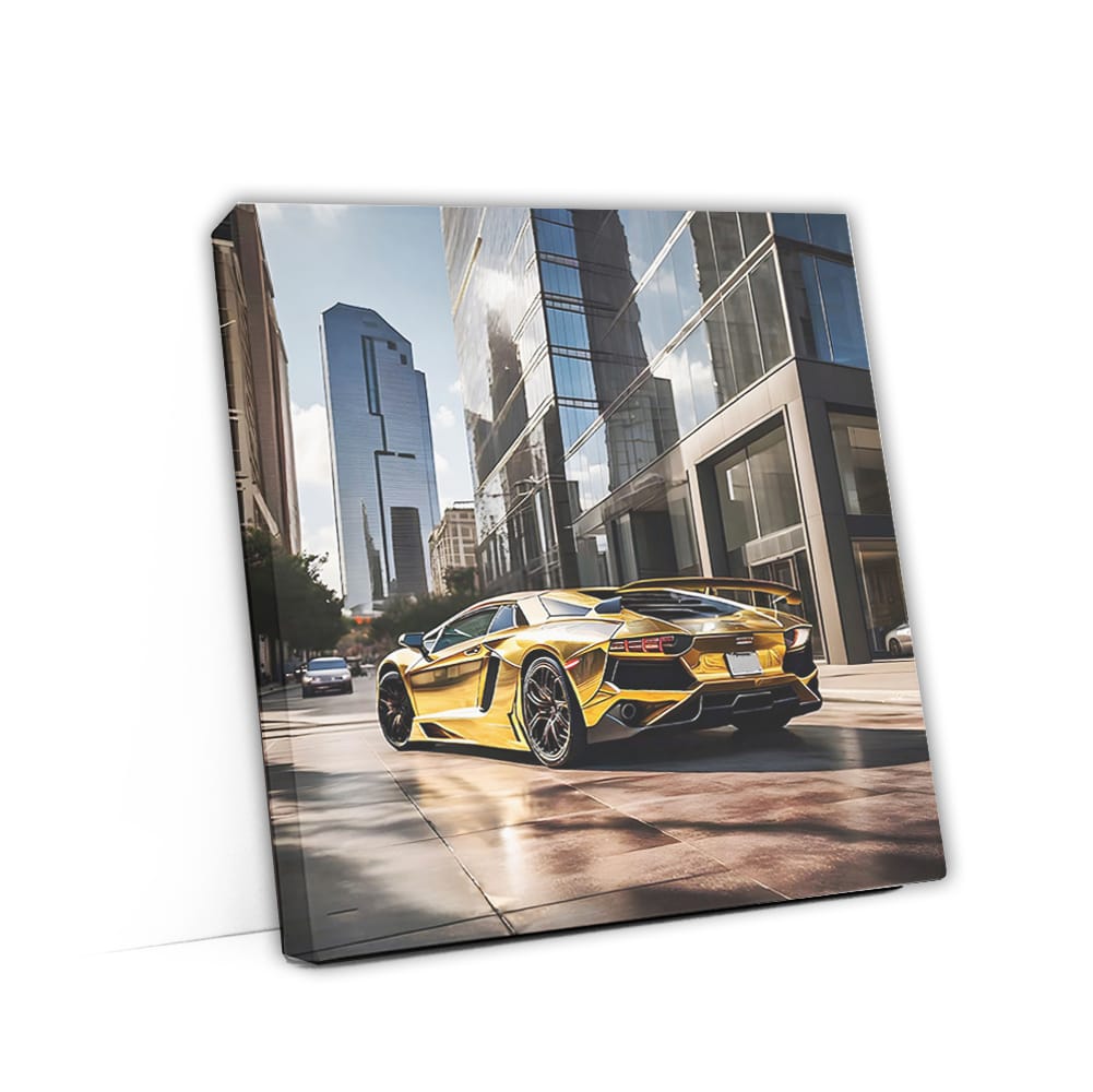 Golden Lamborghini Aventador Shines in Houston, TX - Pure Luxury