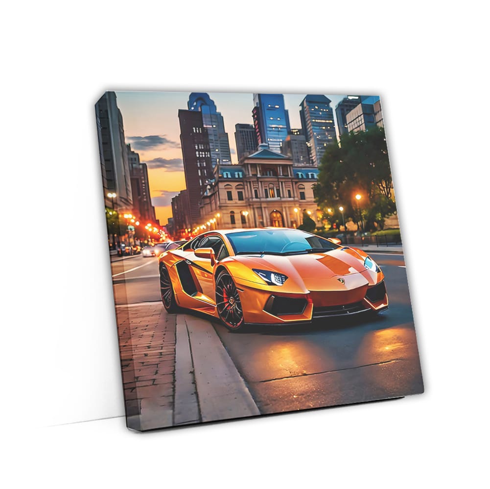 Orange Lamborghini Aventador in Philly: Power and Elegance