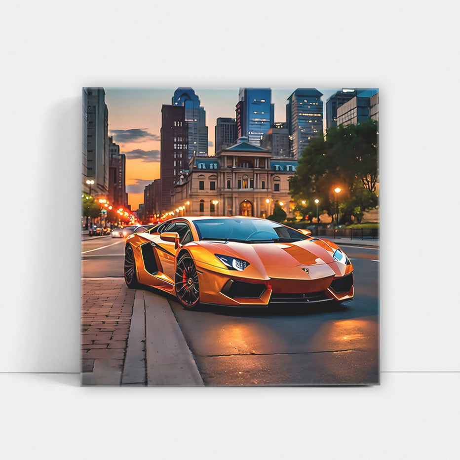 Orange Lamborghini Aventador in Philly: Power and Elegance