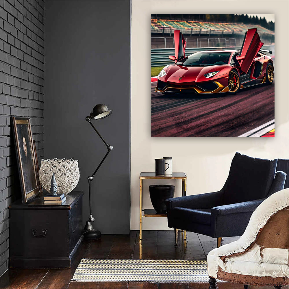 Burgundy Lamborghini Huracan Drifting - Unleash Beast