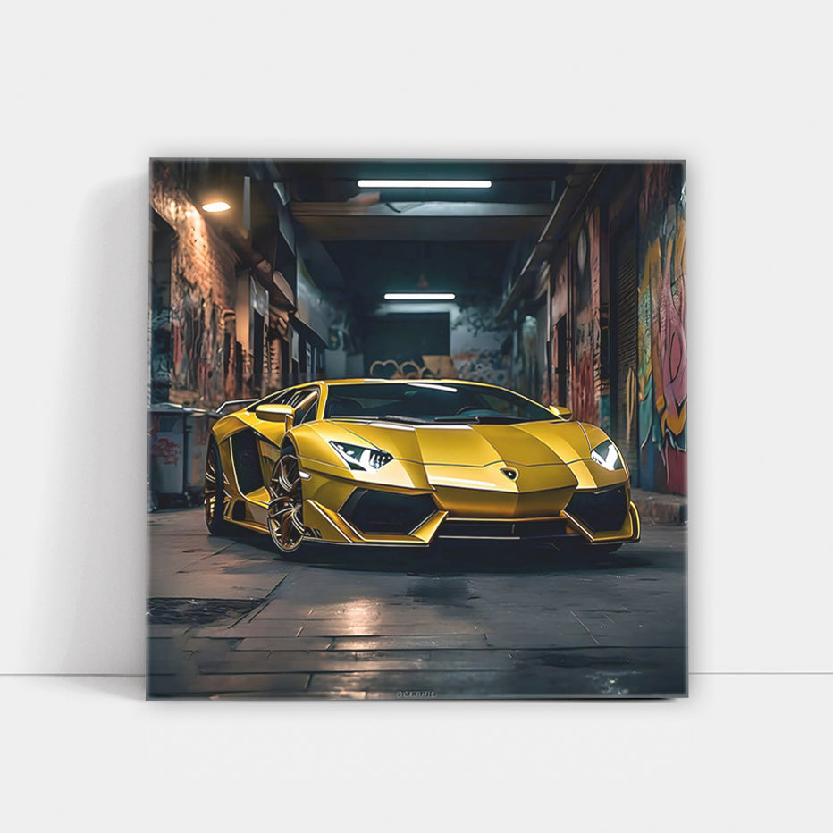 Lamborghini Huracan Evo Yellow in City - Speed and Style