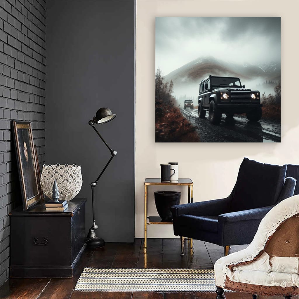 Land Rover Defender in Overcast Skies - Rugged Elegance