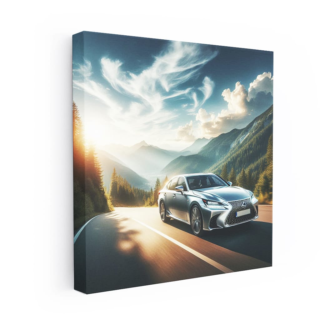Lexus GS on Scenic Road - Experience Luxury and Performance