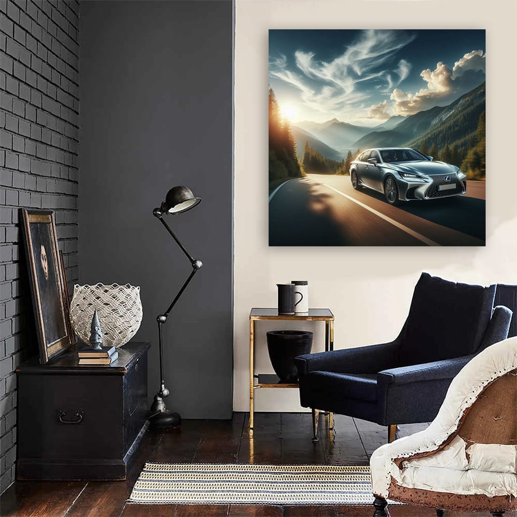 Lexus GS on Scenic Road - Experience Luxury and Performance