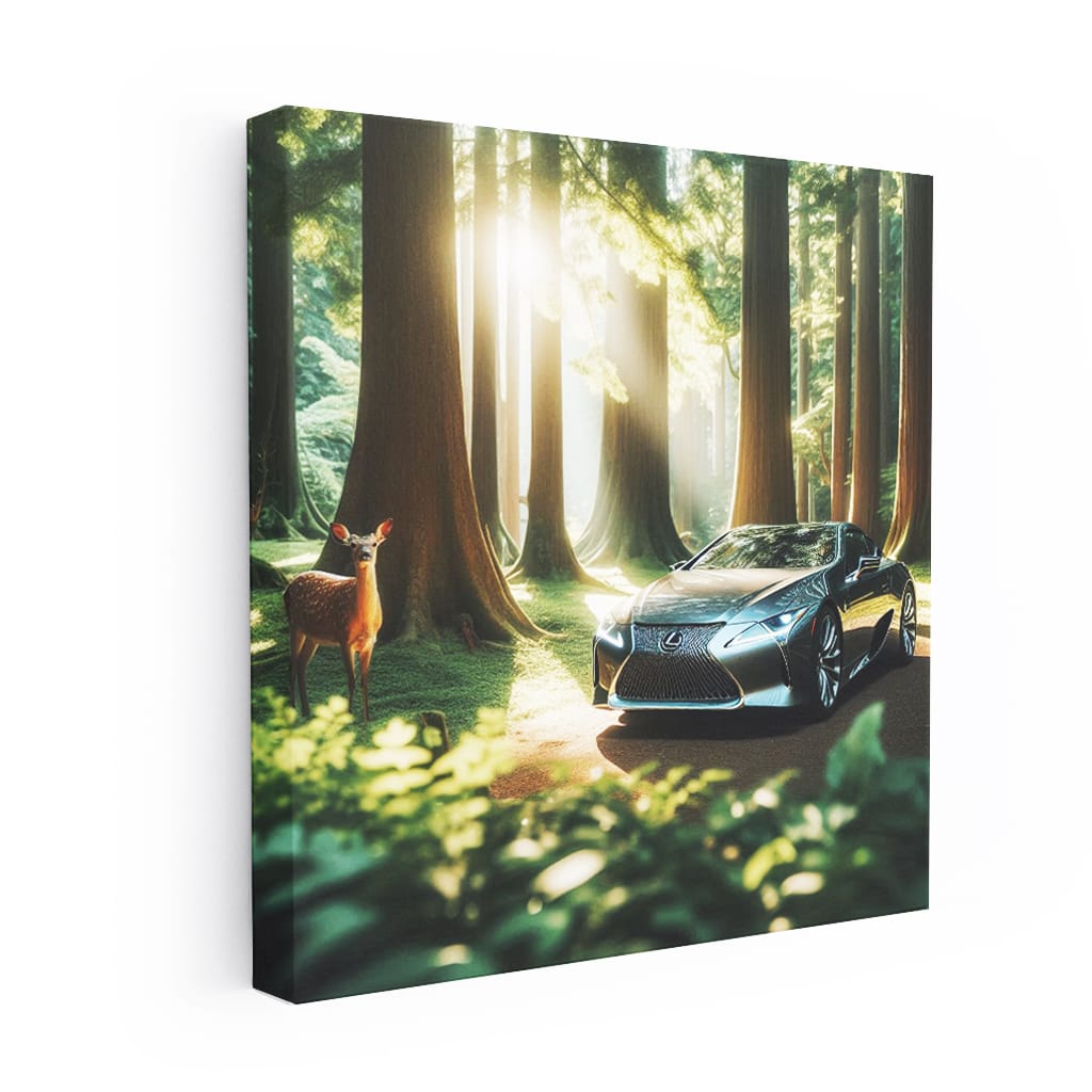 Lexus LC in Forest - Elegance Meets Performance