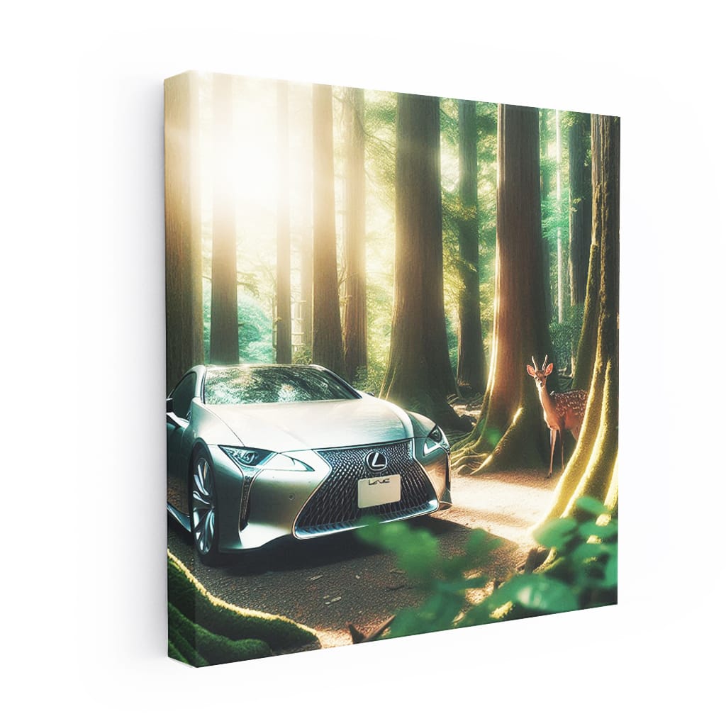 Lexus LC in Forest - Elegance Meets Power