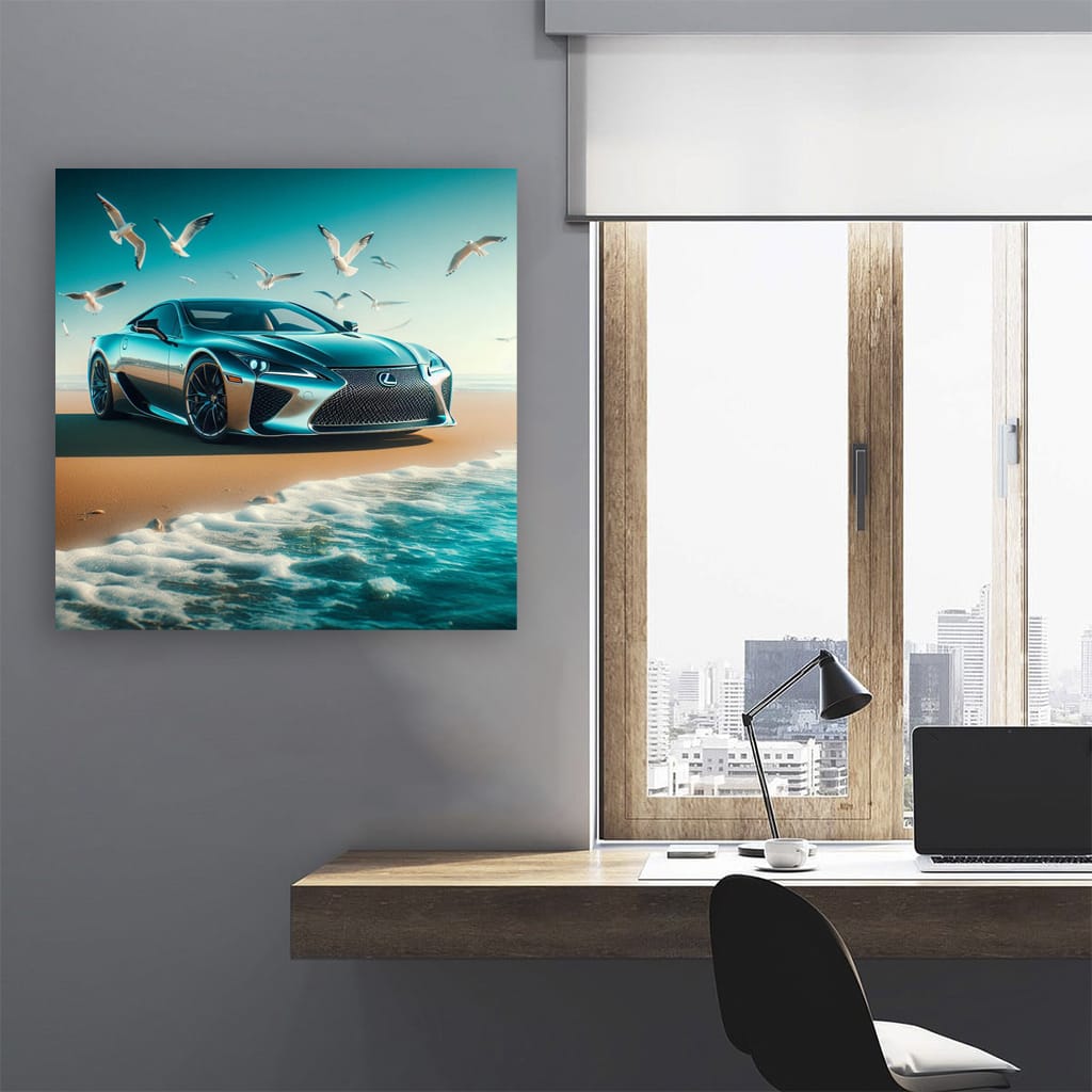 Lexus LFA on Beach - Masterpiece of Speed and Elegance