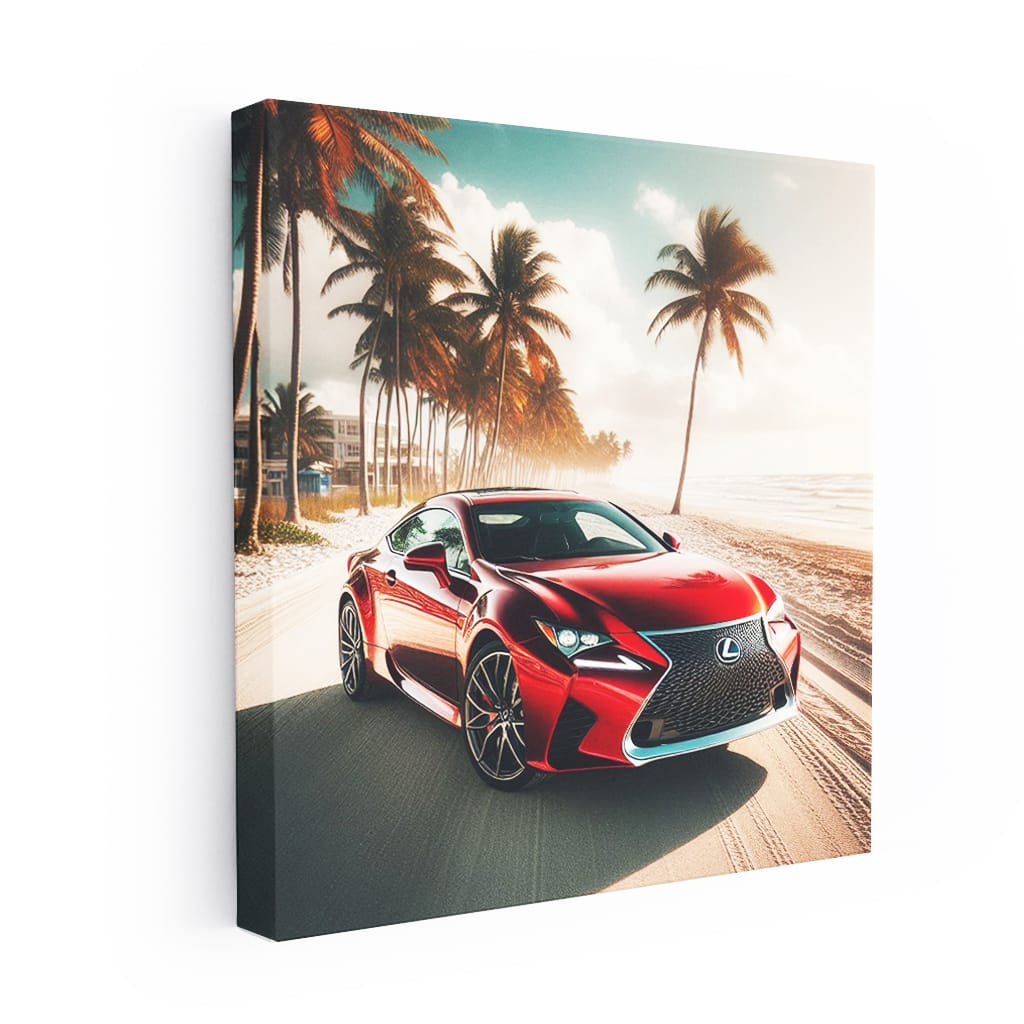 Lexus RC on Beach - Elegance Meets Adventure