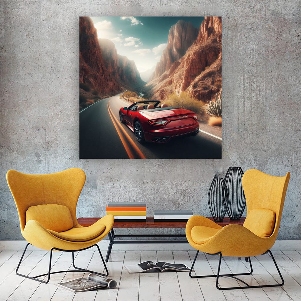 Maserati GranCabrio on Canyon Drive - Elegance in Motion