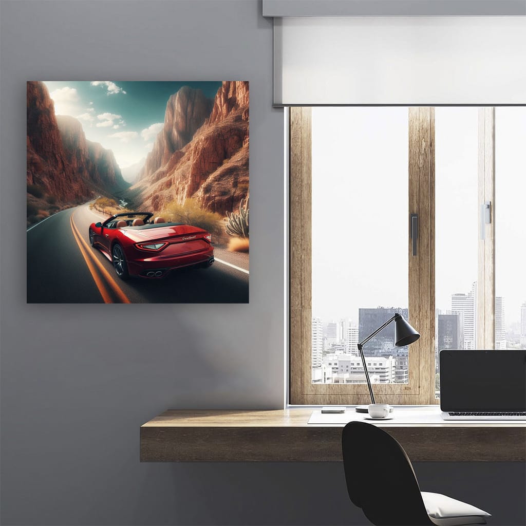 Maserati GranCabrio on Canyon Drive - Elegance in Motion