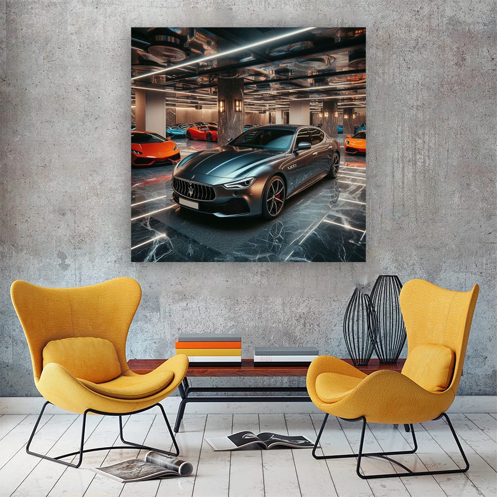 Maserati Quattroporte Luxurious Parking - Elegance in Motion