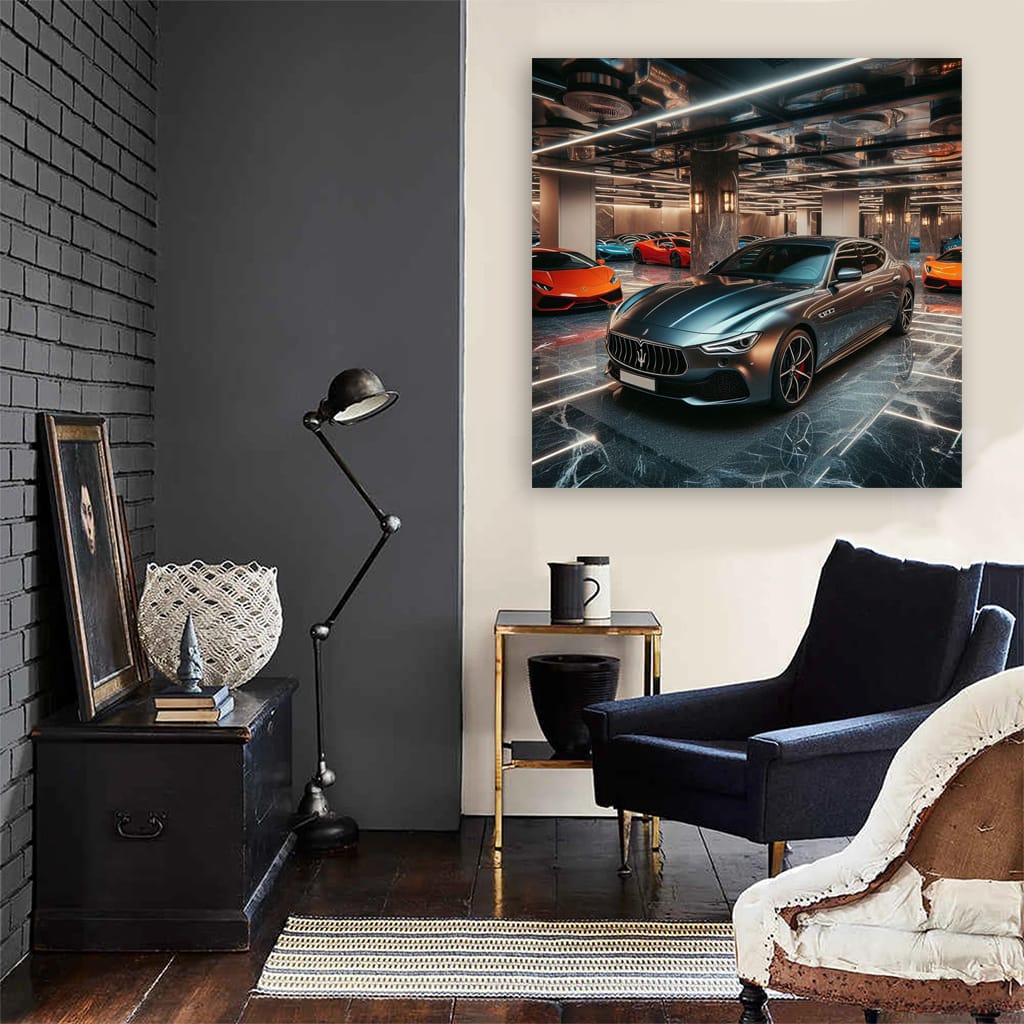 Maserati Quattroporte Luxurious Parking - Elegance in Motion