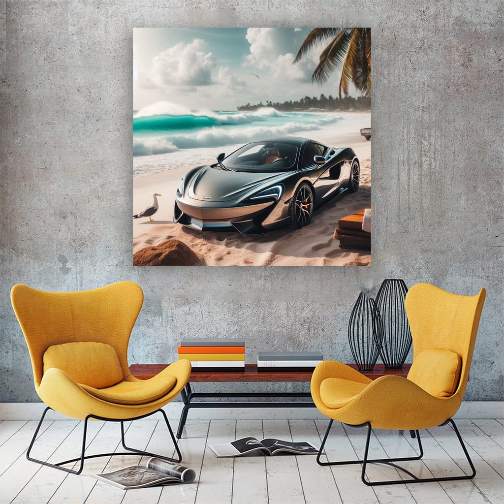 McLaren 570S on Beach - Elegance Meets Power