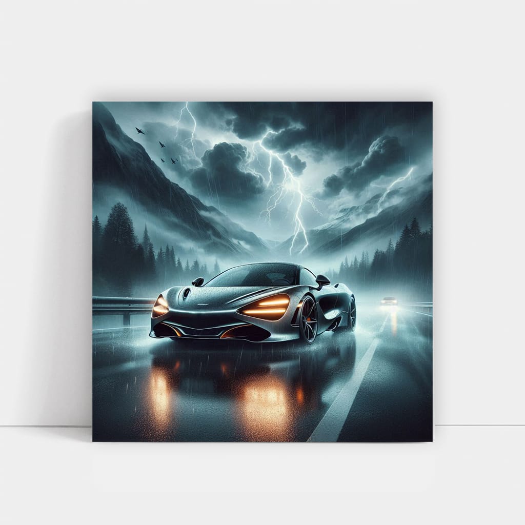 McLaren 720S in Thunderstorm - Speed and Elegance Embodied