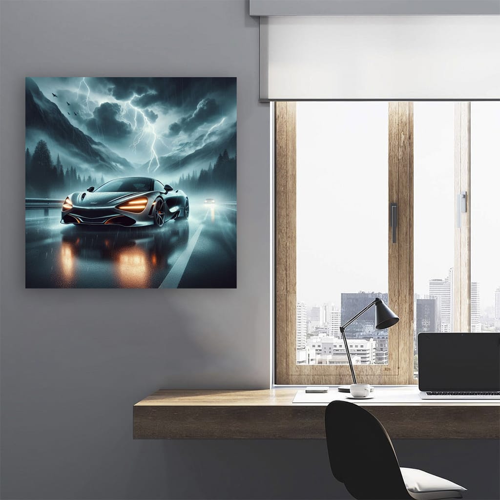 McLaren 720S in Thunderstorm - Speed and Elegance Embodied