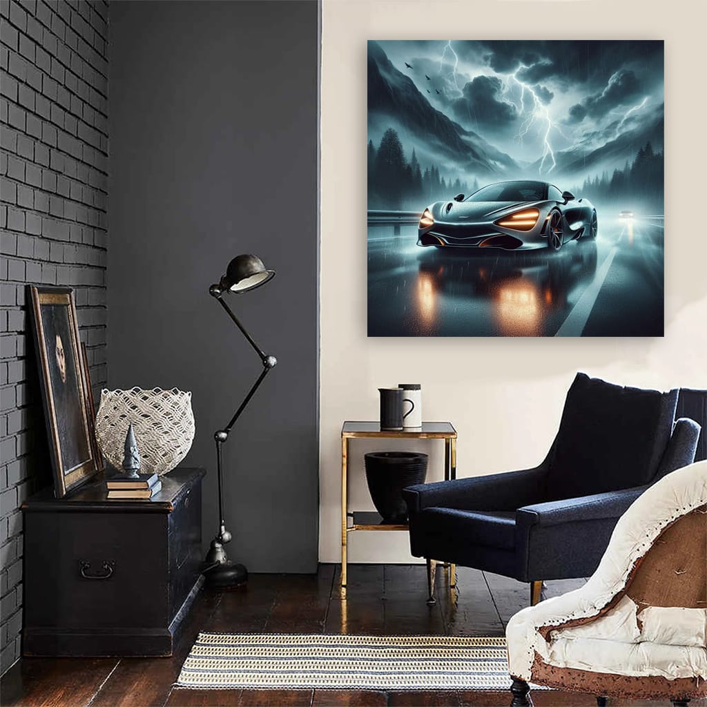 McLaren 720S in Thunderstorm - Speed and Elegance Embodied