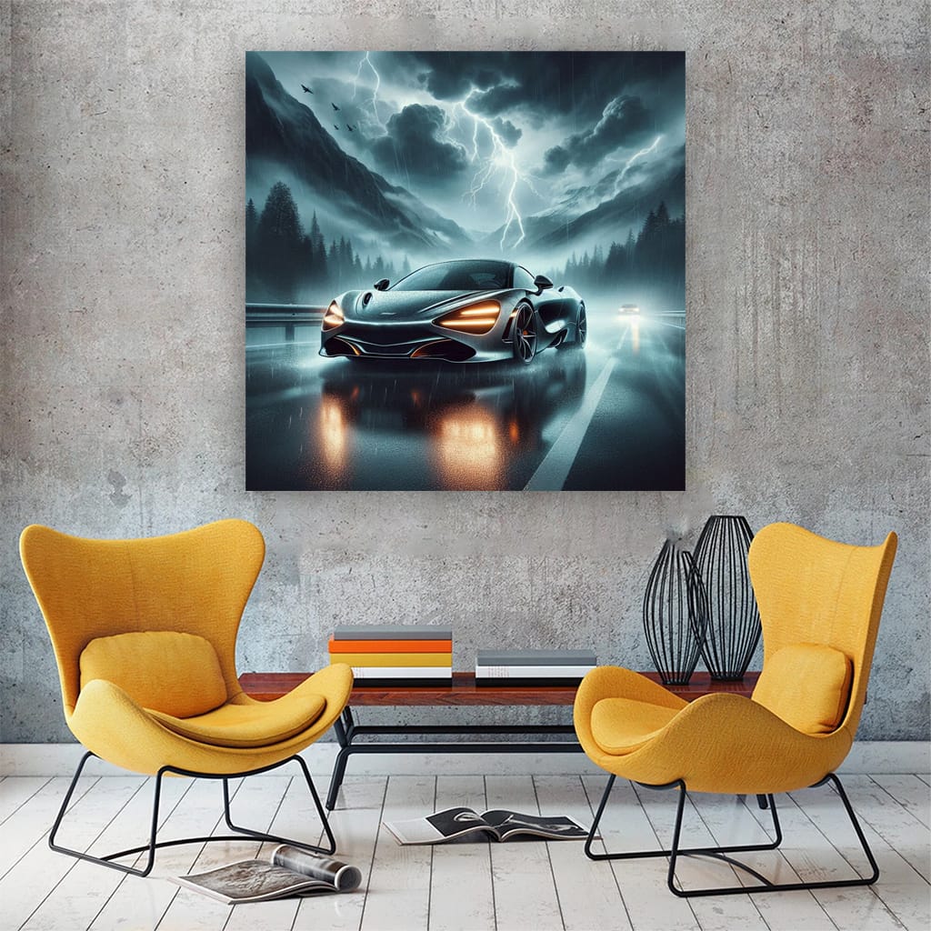 McLaren 720S in Thunderstorm - Speed and Elegance Embodied