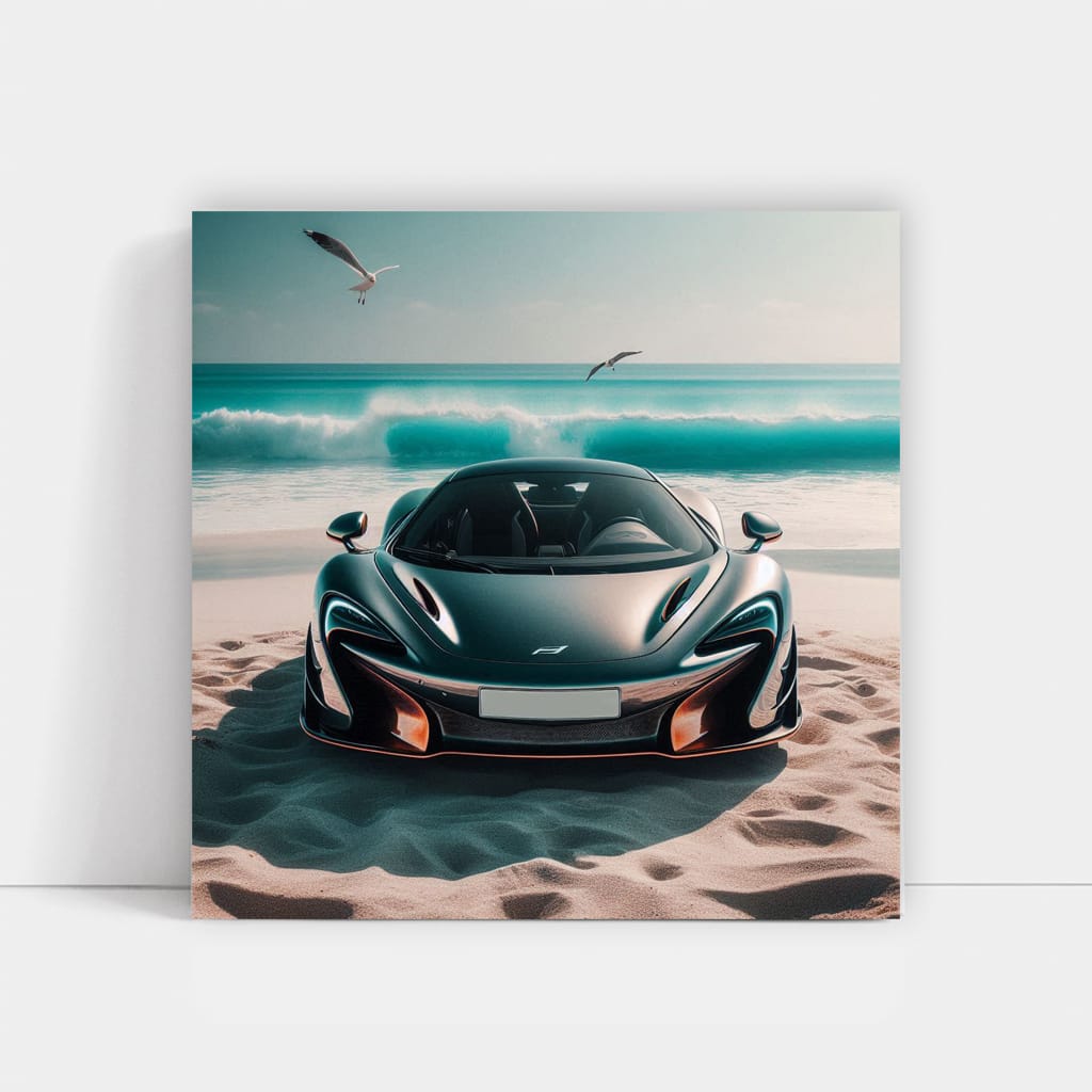 McLaren 765LT on Beach - Unleash Power of Speed