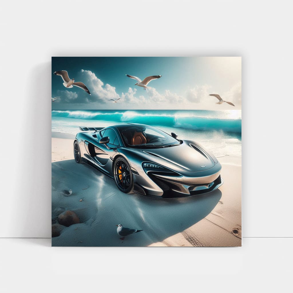 McLaren 765LT on Beach - Power and Elegance Unleashed
