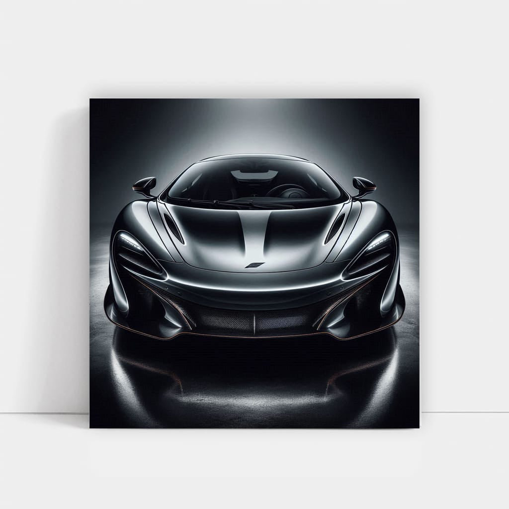 McLaren Black Hood - Sleek and Powerful Beauty