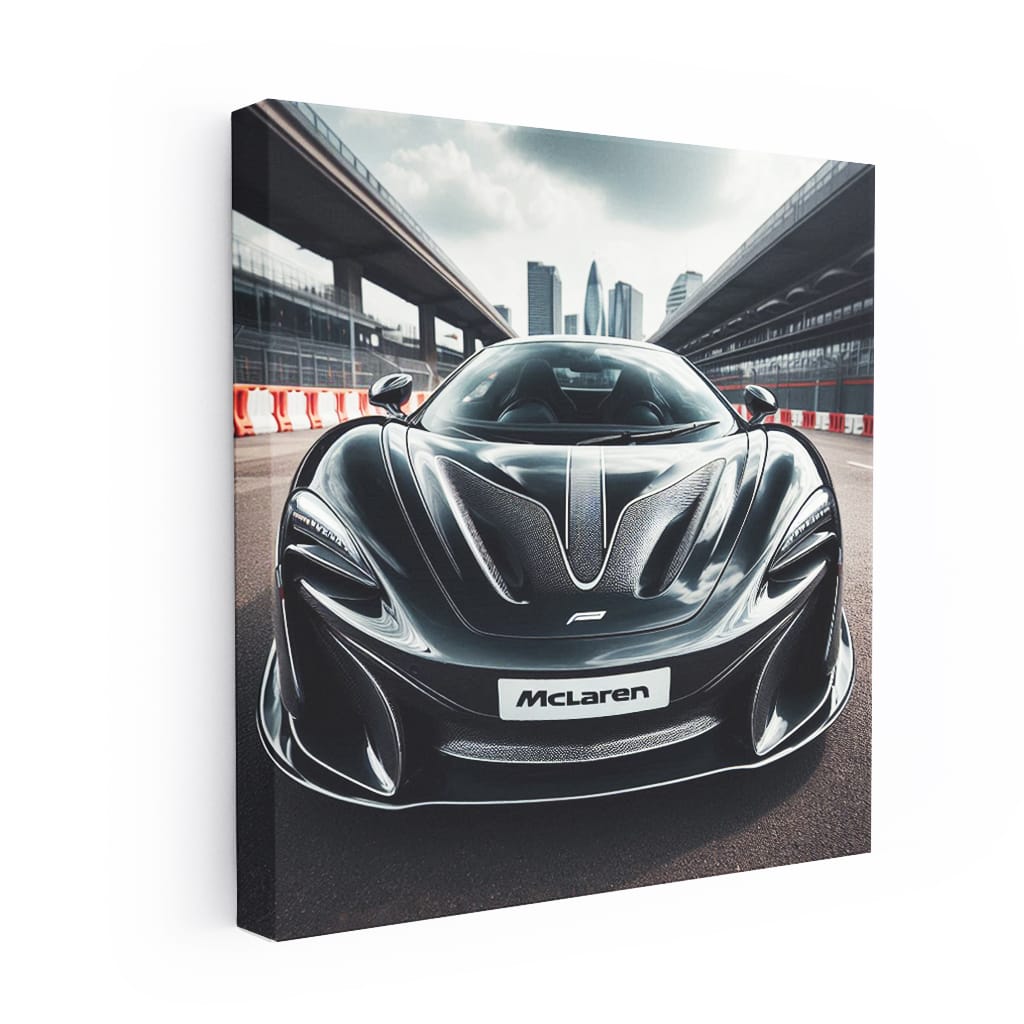 Black Racing McLaren - Speed and Elegance in Motion