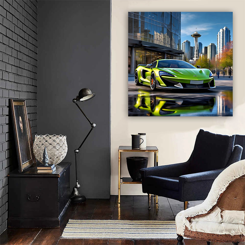 Green McLaren 600LT Roars in Seattle - Speed Meets Elegance