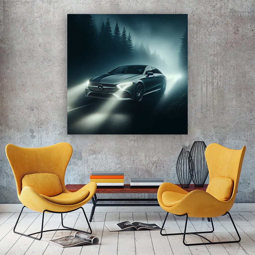 Mercedes-Benz CLS in Fog - Elegance Meets Power