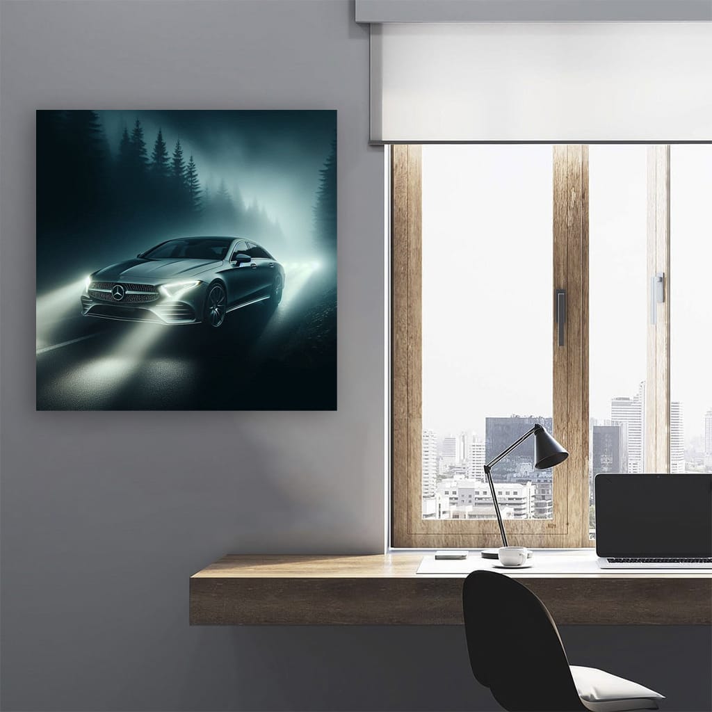 Mercedes-Benz CLS in Fog - Elegance Meets Power