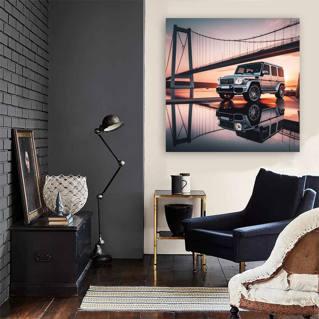 Mercedes-Benz G-Wagon on Bridge - Rugged Elegance in Motion