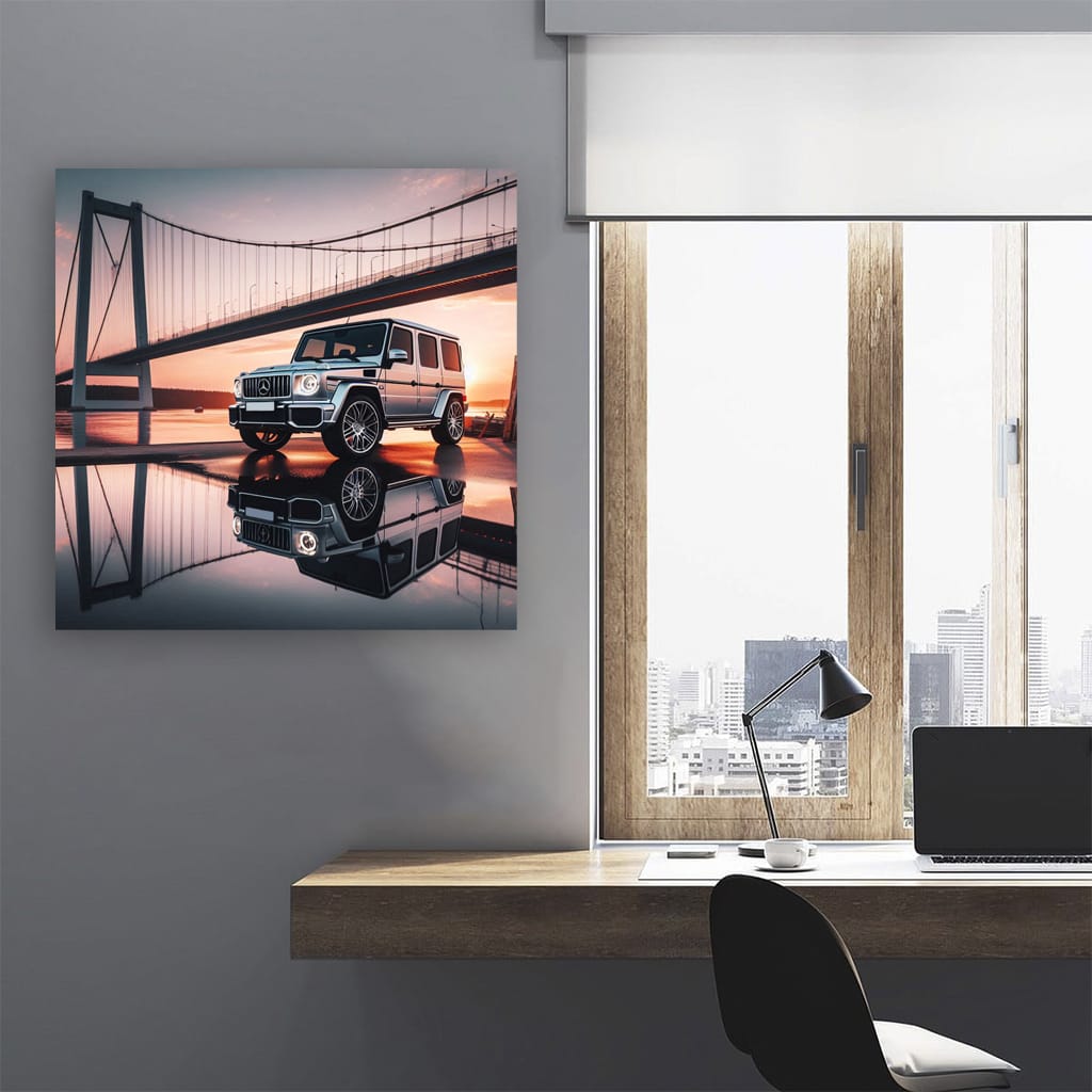 Mercedes-Benz G-Wagon on Bridge - Rugged Elegance in Motion